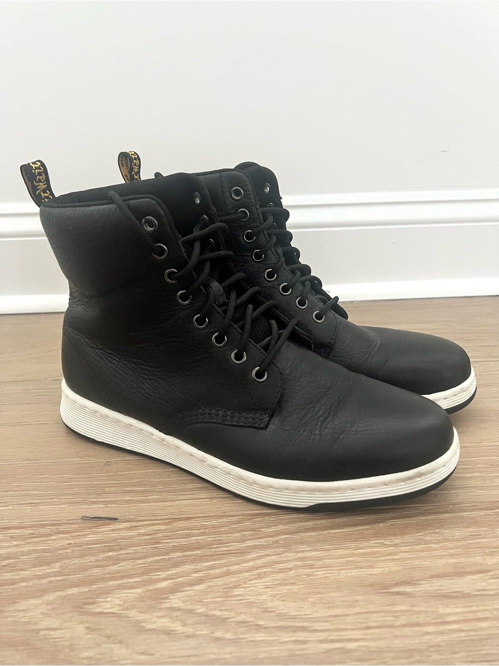 Dr. Marten Unisex Rigal Lace up Black Boots Mens 10 Ladies 11